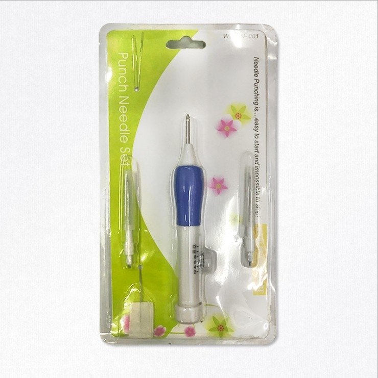 Punching Needle Embroidery Kit for Beginners with Fabric, Wooden Frame & Threads – Complete DIY Craft Set for Embroidery Art & Rug Making