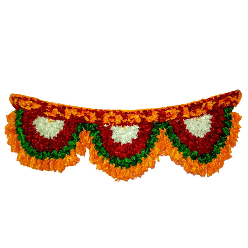 Handi Craft Handmade Colour Woolen Door Hanging Toran/Bandarwal
