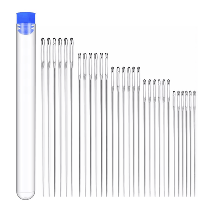25 Pcs Large eye needle Sharp Needle