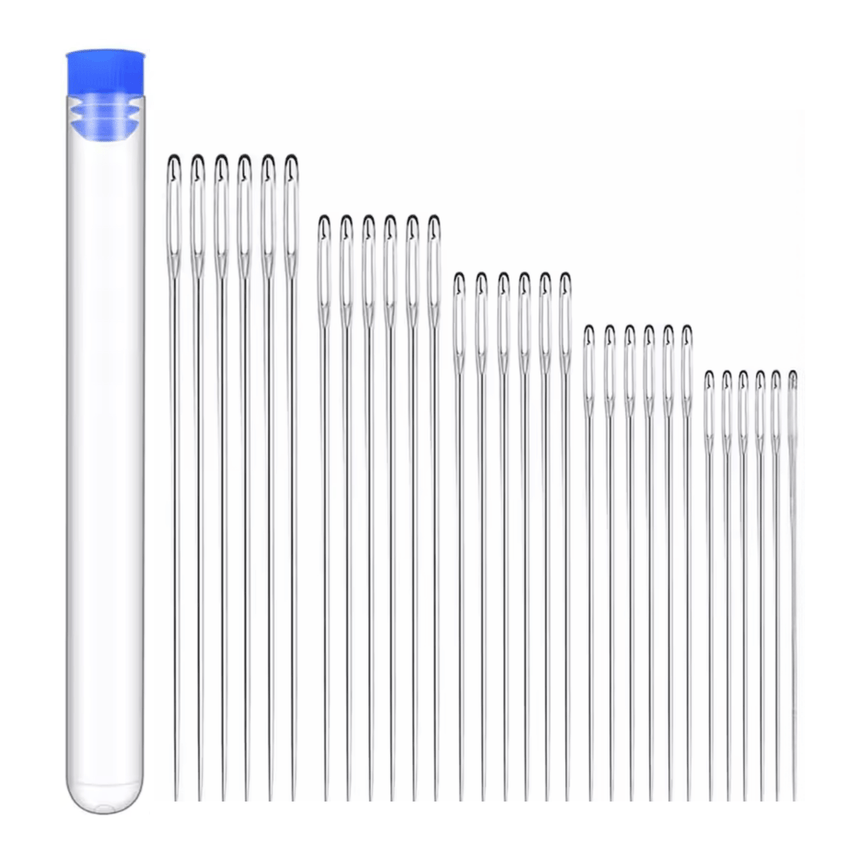 25 Pcs Large eye needle Sharp Needle