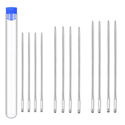 12 Pcs - Large Eye Blunt Needle for Crochet