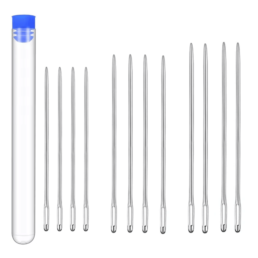 12 Pcs - Large Eye Blunt Needle for Crochet