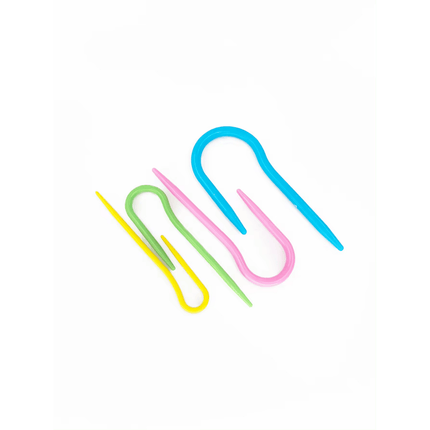 Plastic U-Shaped Cable Stitch Holder(4 Size 4 Pcs Set)
