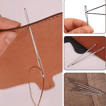 12 Pcs - Large Eye Blunt Needle for Crochet