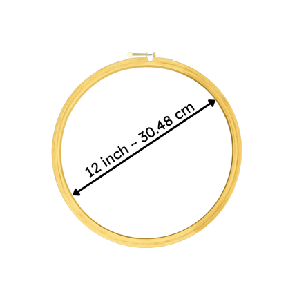5 Ply Embroidery Wooden Hoop(With Metal Screw)
