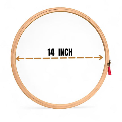 Embroidery Wooden Hoop (3 Ply- Pack of 1)