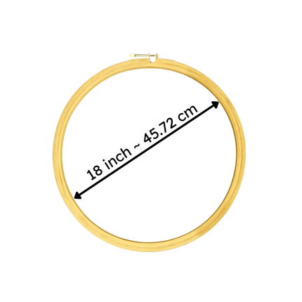 5 Ply Embroidery Wooden Hoop(With Metal Screw)