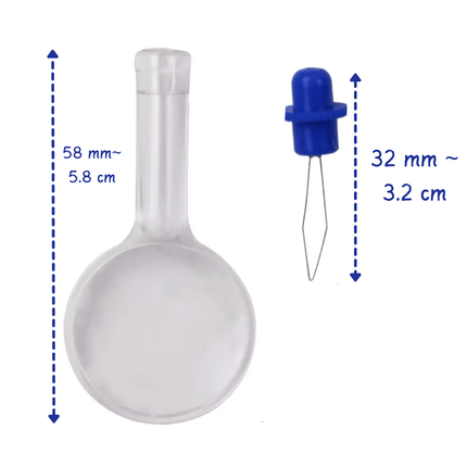 Needle Threader Tool with Magnifying Glass