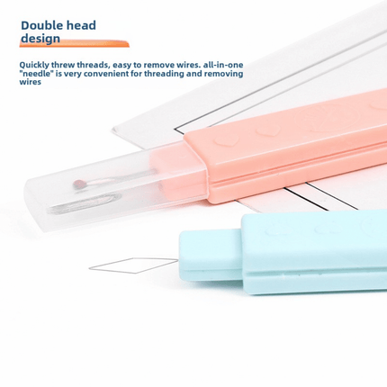 2 in 1 Needle Threader Tool with Seam Ripper – Automatic Needle Thread Inserter for Sewing, Tailoring, Embroidery & Crafts