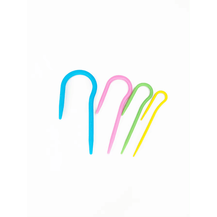 Plastic U-Shaped Cable Stitch Holder(4 Size 4 Pcs Set)