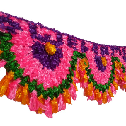 Handi Craft Handmade Colour Woolen Door Hanging Toran/Bandarwal