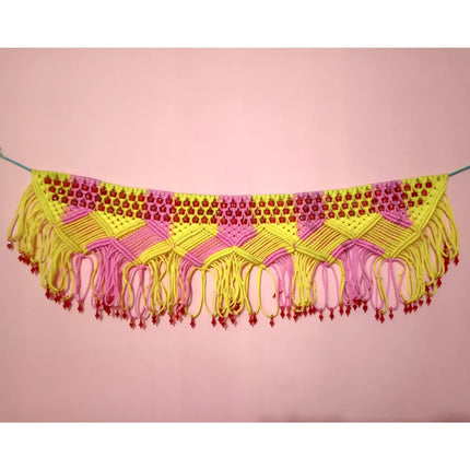 Handi Craft Handmade Colour MACRAME Door Hanging Toran/Bandarwal
