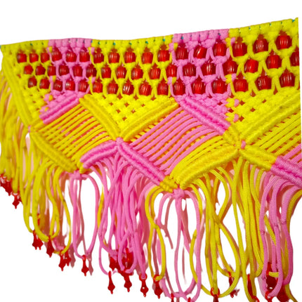 Handi Craft Handmade Colour MACRAME Door Hanging Toran/Bandarwal