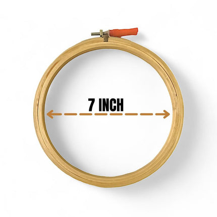 Embroidery Wooden Hoop (3 Ply- Pack of 1)