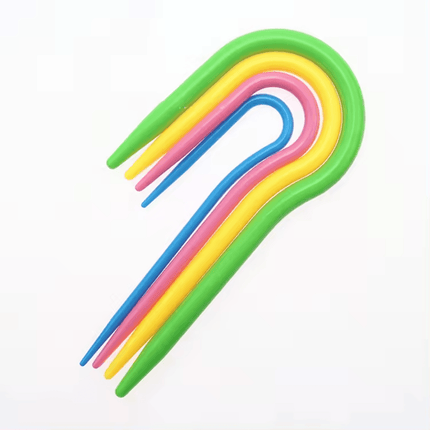 Plastic U-Shaped Cable Stitch Holder(4 Size 4 Pcs Set)