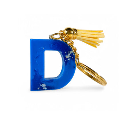 Epoxy Resin Customised Alphabet Keychain - BLUE Design