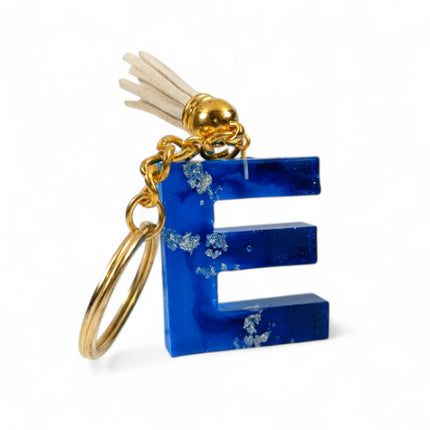Epoxy Resin Customised Alphabet Keychain - BLUE Design