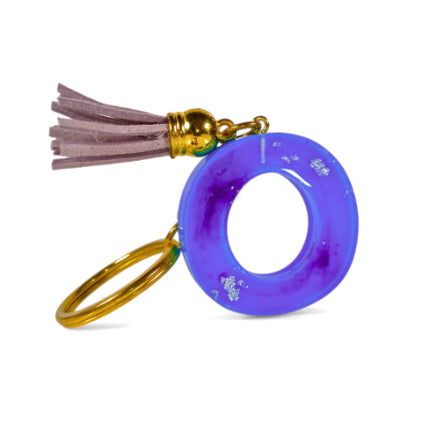 Epoxy Resin Customised Alphabet Keychain - BLUE Design
