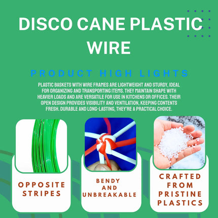 Dark Green - Disco Wire for Basket Making