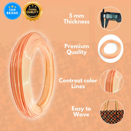 Medium Cream - Disco Wire for Basket Making