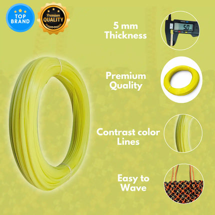 Radium Green - Disco Wire for Basket Making