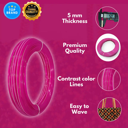 Megenta - Disco Wire for Basket Making