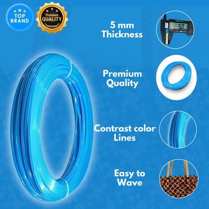 Sky Blue - Disco Wire for Basket Making