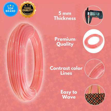 Transparent - Disco Wire for Basket Making