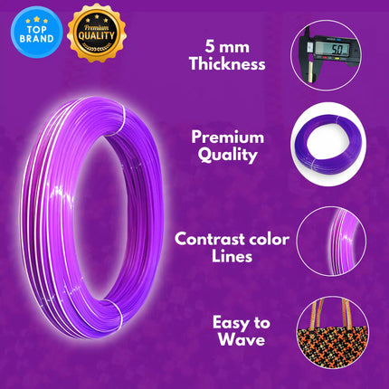 Violet - Disco Wire for Basket Making