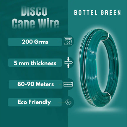 Bottle Green - Disco Wire for Basket Making