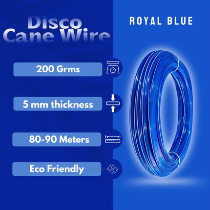 BLUE - Disco Wire for Basket Making
