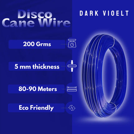 Dark Violet - Disco Wire for Basket Making