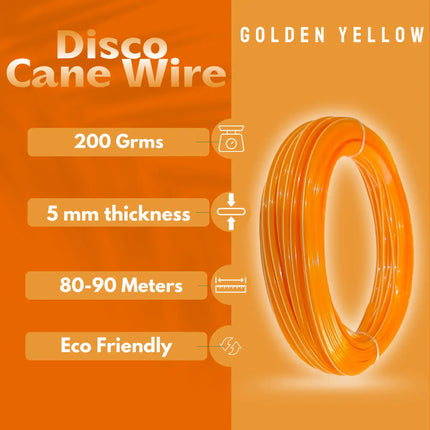 Mango Yellow - Disco Wire for Basket Making