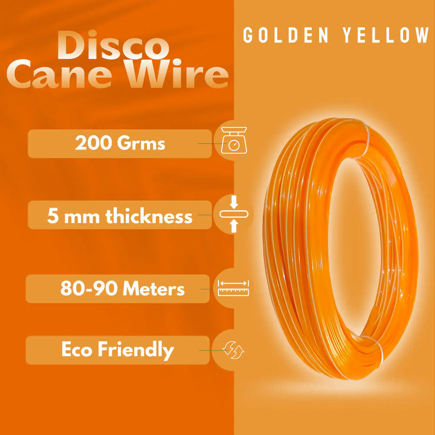 Mango Yellow - Disco Wire for Basket Making