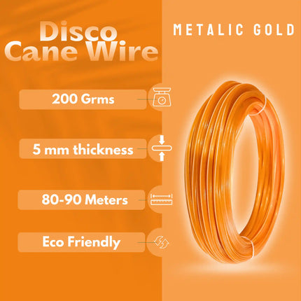 Metallic Gold - Disco Wire for Basket Making
