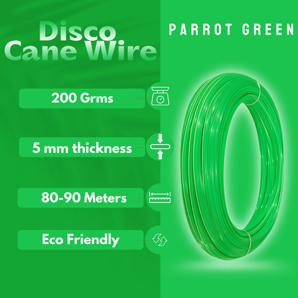 Parrot Green - Disco Wire for Basket Making