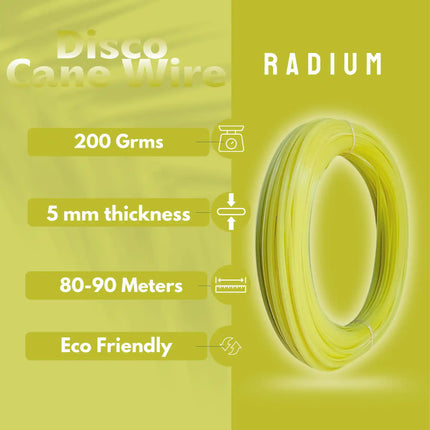 Radium Green - Disco Wire for Basket Making