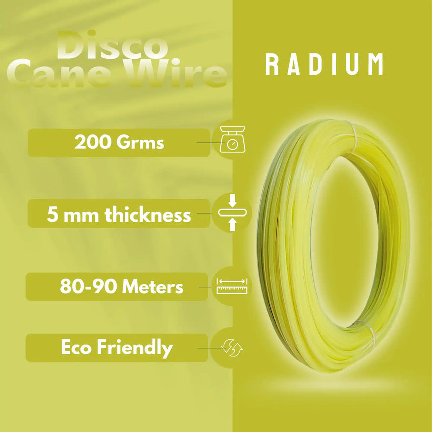 Radium Green - Disco Wire for Basket Making