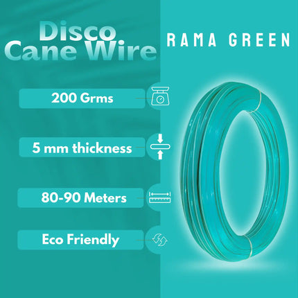 Rama Green - Disco Wire for Basket Making