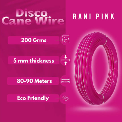 Megenta - Disco Wire for Basket Making