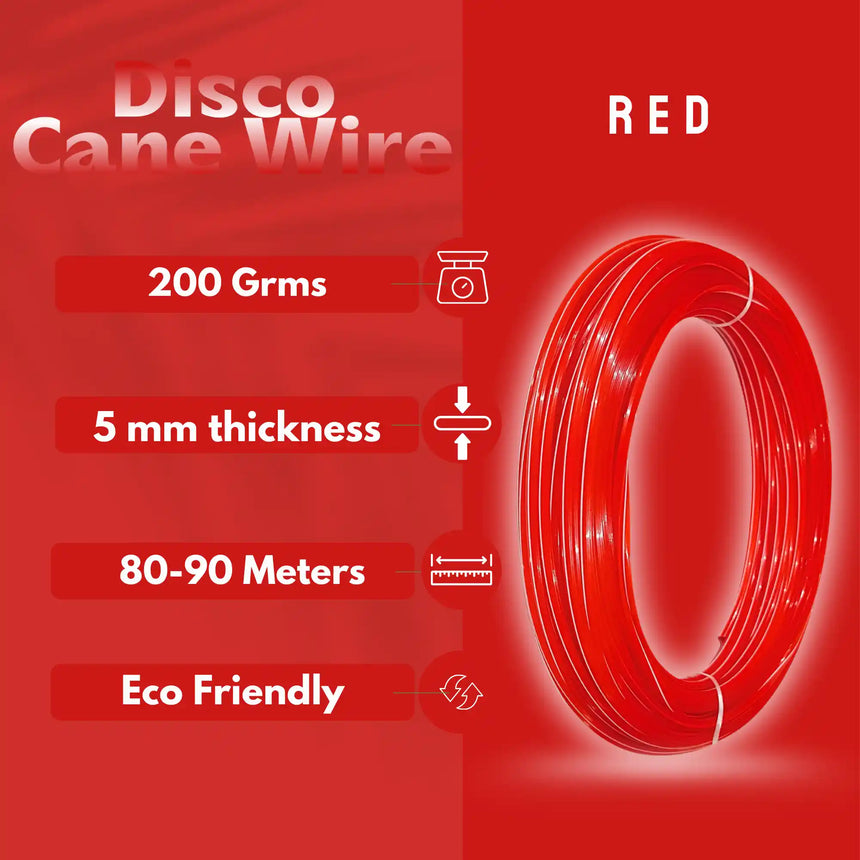 RED - Plastic Wire for Basket Making