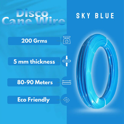 Sky Blue - Disco Wire for Basket Making