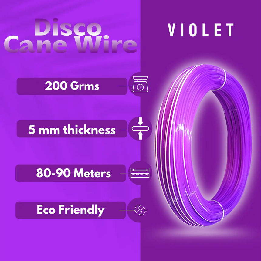 Violet - Disco Wire for Basket Making