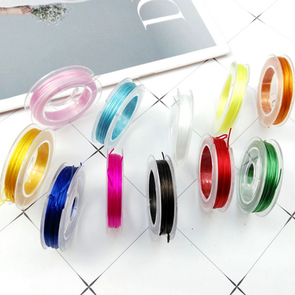 Elastic String for Bracelet Making - Crystal Tec Multi Colour Elastic Cord, 0.4mm to 1.0mm | Stretchy Jewelry Wire