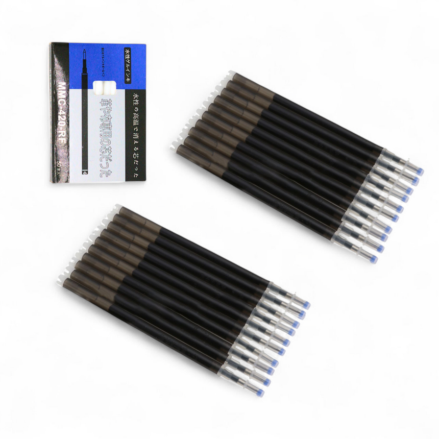 Heat Erasable Fabric Marker Pen Refills for Tailoring, Sewing & Embroidery – Yoke MMC-420-RF | Disappearing Ink Pens for Clothes & Aari Work
