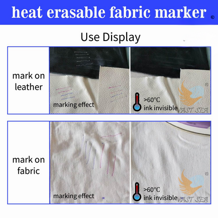 Heat Erasable Fabric Marker Pen Refills for Tailoring, Sewing & Embroidery – Yoke MMC-420-RF | Disappearing Ink Pens for Clothes & Aari Work