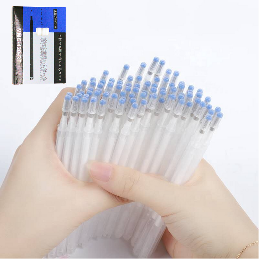 Heat Erasable Fabric Marker Pen Refills for Tailoring, Sewing & Embroidery – Yoke MMC-420-RF | Disappearing Ink Pens for Clothes & Aari Work