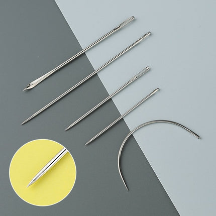 Multi-Purpose Household Repair Needle Set – 24 Pcs Heavy-Duty Hand Sewing Needles for Upholstery, Carpet, Sail, Sack, Mattress, and General Use