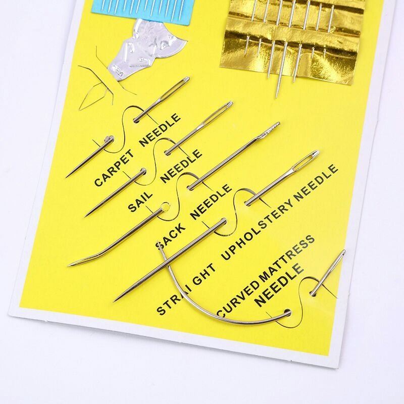 Multi-Purpose Household Repair Needle Set – 24 Pcs Heavy-Duty Hand Sewing Needles for Upholstery, Carpet, Sail, Sack, Mattress, and General Use