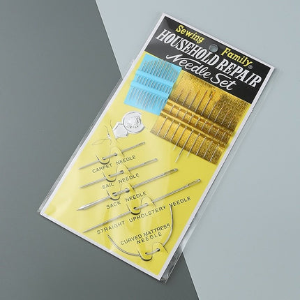Multi-Purpose Household Repair Needle Set – 24 Pcs Heavy-Duty Hand Sewing Needles for Upholstery, Carpet, Sail, Sack, Mattress, and General Use